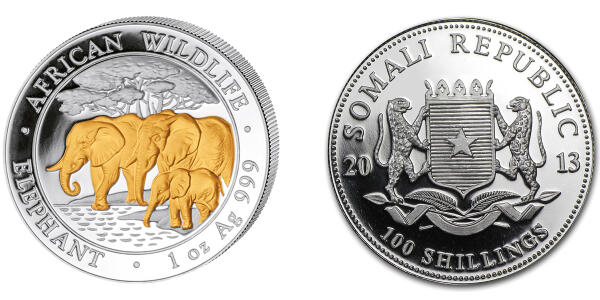 The Somali Elephant - gilded