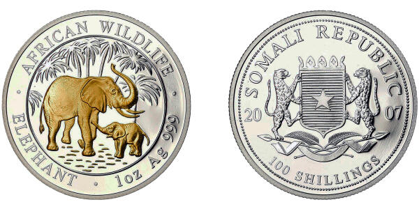 The Somali Elephant - gilded